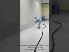 Efecto de pulverización de la máquina de pulverización de espuma de poliuretano de dos componentes YG